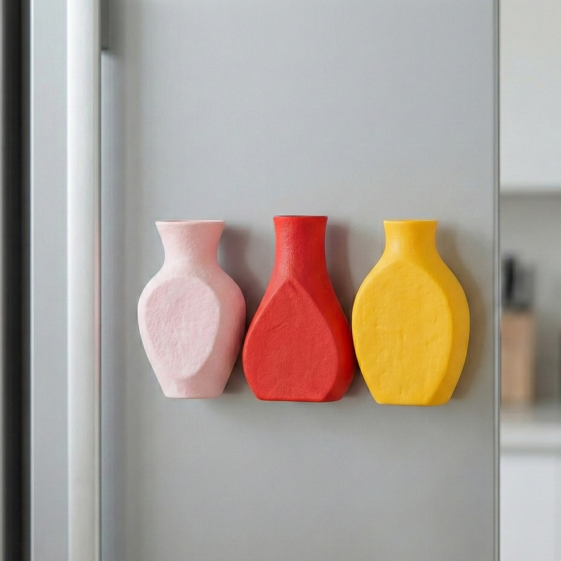 Pot Magnet – 3 Pots | Decorative Fridge Magnet Set