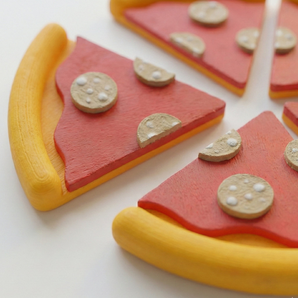 Pizza Fridge Magnet – Cute 3D Printed Kitchen Decor