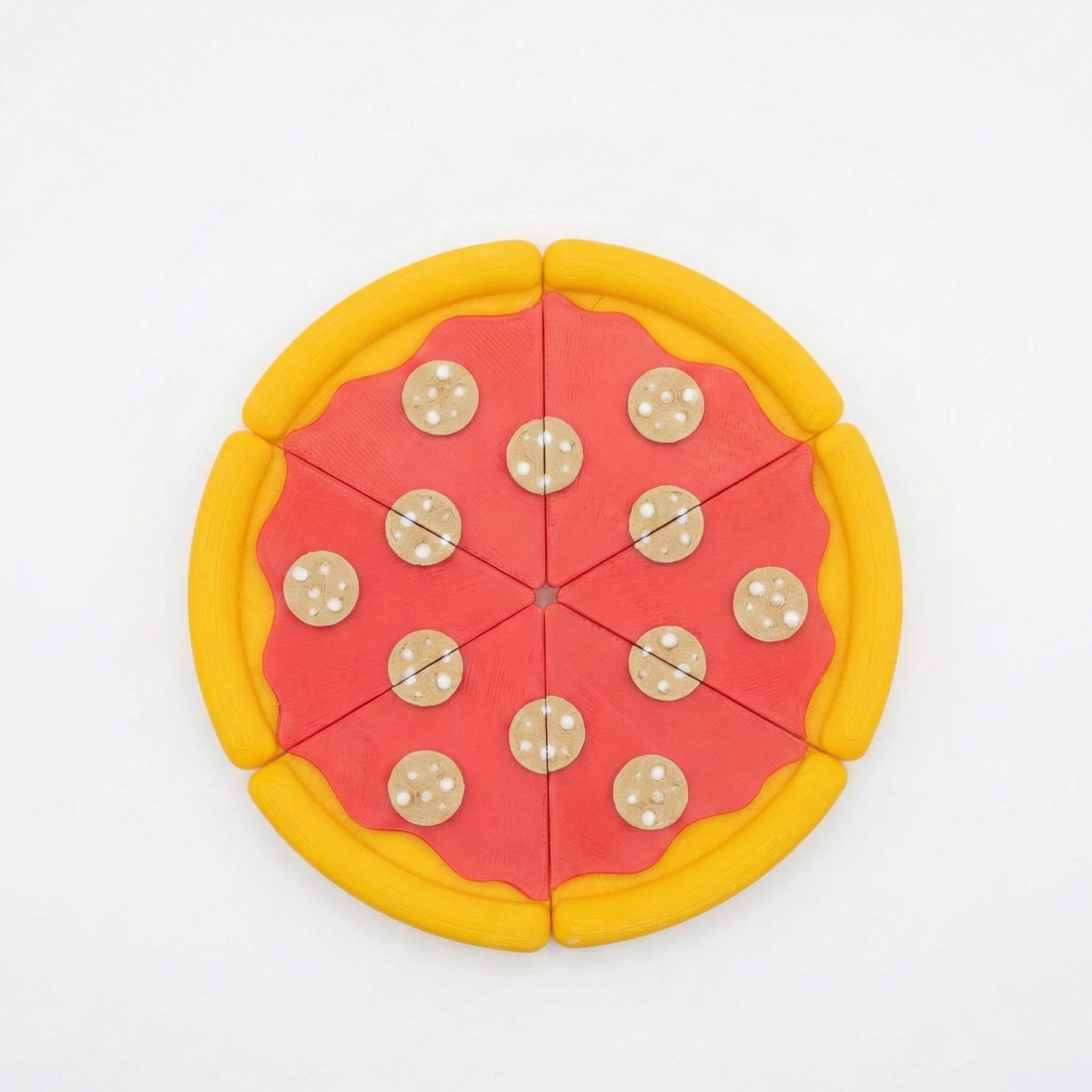 Pizza Fridge Magnet – Cute 3D Printed Kitchen Decor