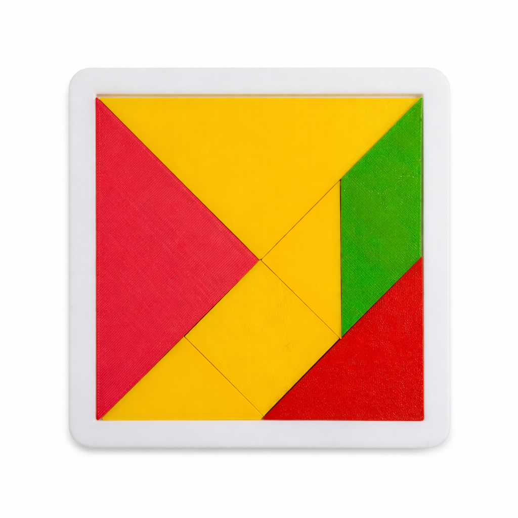 Tangram Puzzle – 7-Piece 3D Printed Brain Game