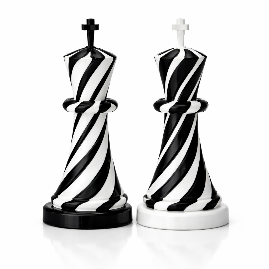 Chess Coin King – 3D Printed Fidget & Desk Decor (1 Pc)