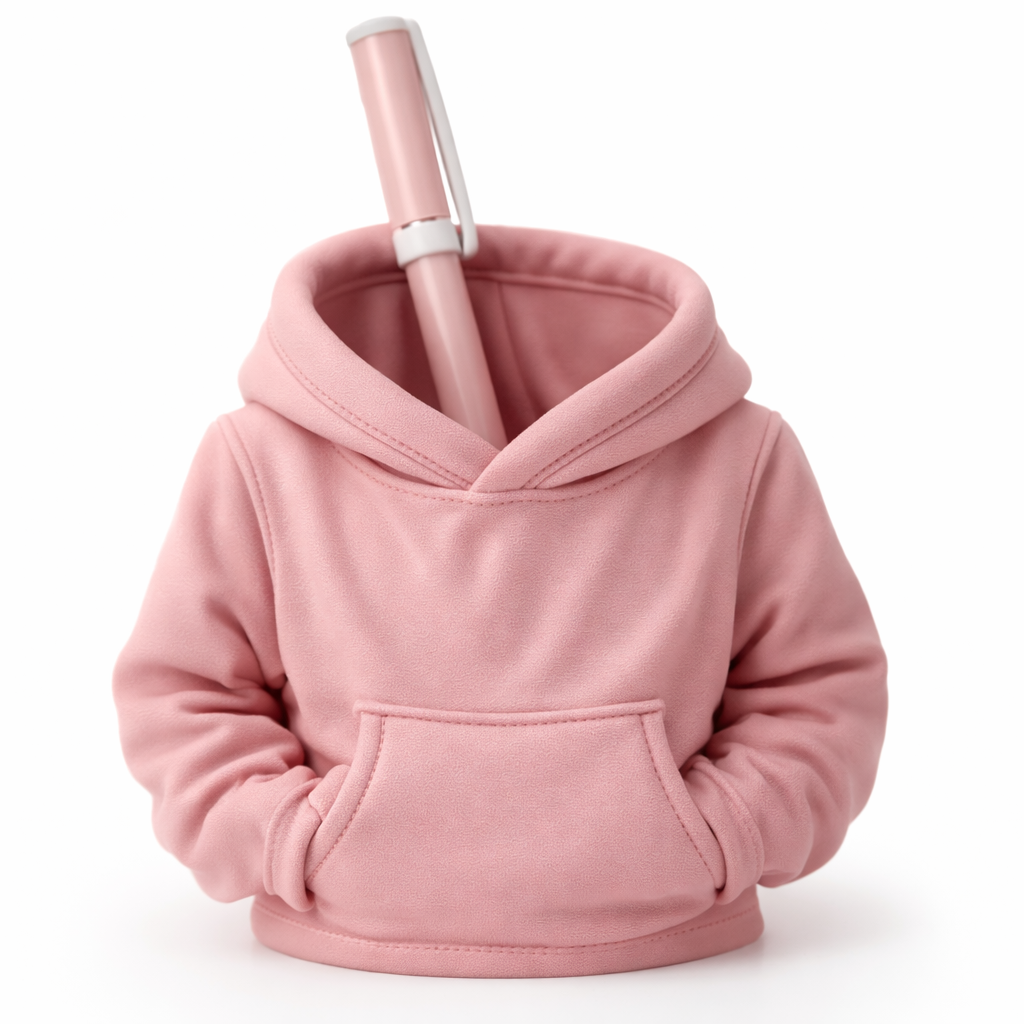 Mini Hoodie Pen Holder – Desk Organizer