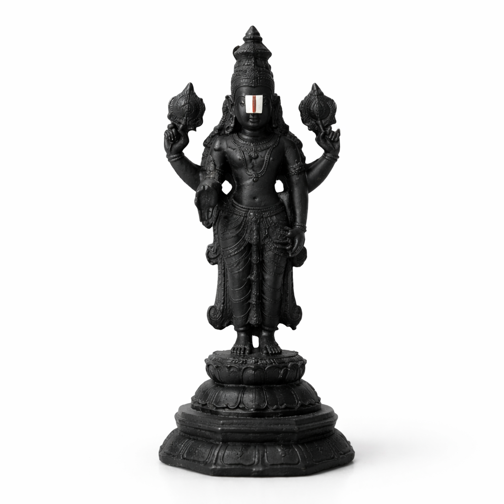 Lord Venkateswara Swami Idol – Black Decorative Statue