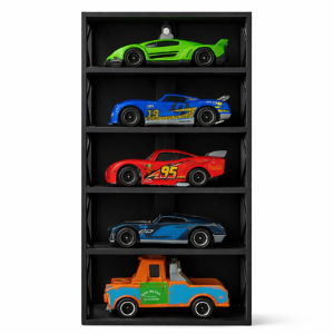 Vertical Toy Car Display Rack – 5 Slot