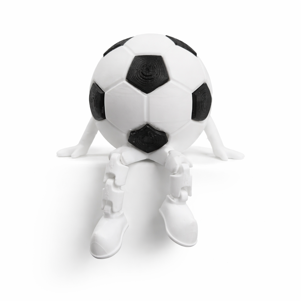 Cute Football Figurine – 3D Printed Desk Decor