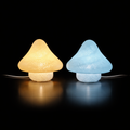 Mushroom Tea Table Lamp – 3D Printed LED Table Lamp (Blue & Yellow)