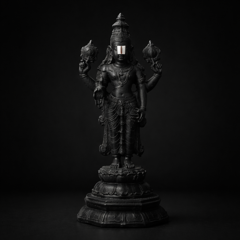 Lord Venkateswara Swami Idol – Black Decorative Statue